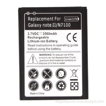 3,500mAh Li-ion Cell Phone Battery Packs for Samsung Galaxy Note2 II/N7100/GT-N7100/EB595675LU